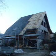 Pose d'un velux et couverture tôle